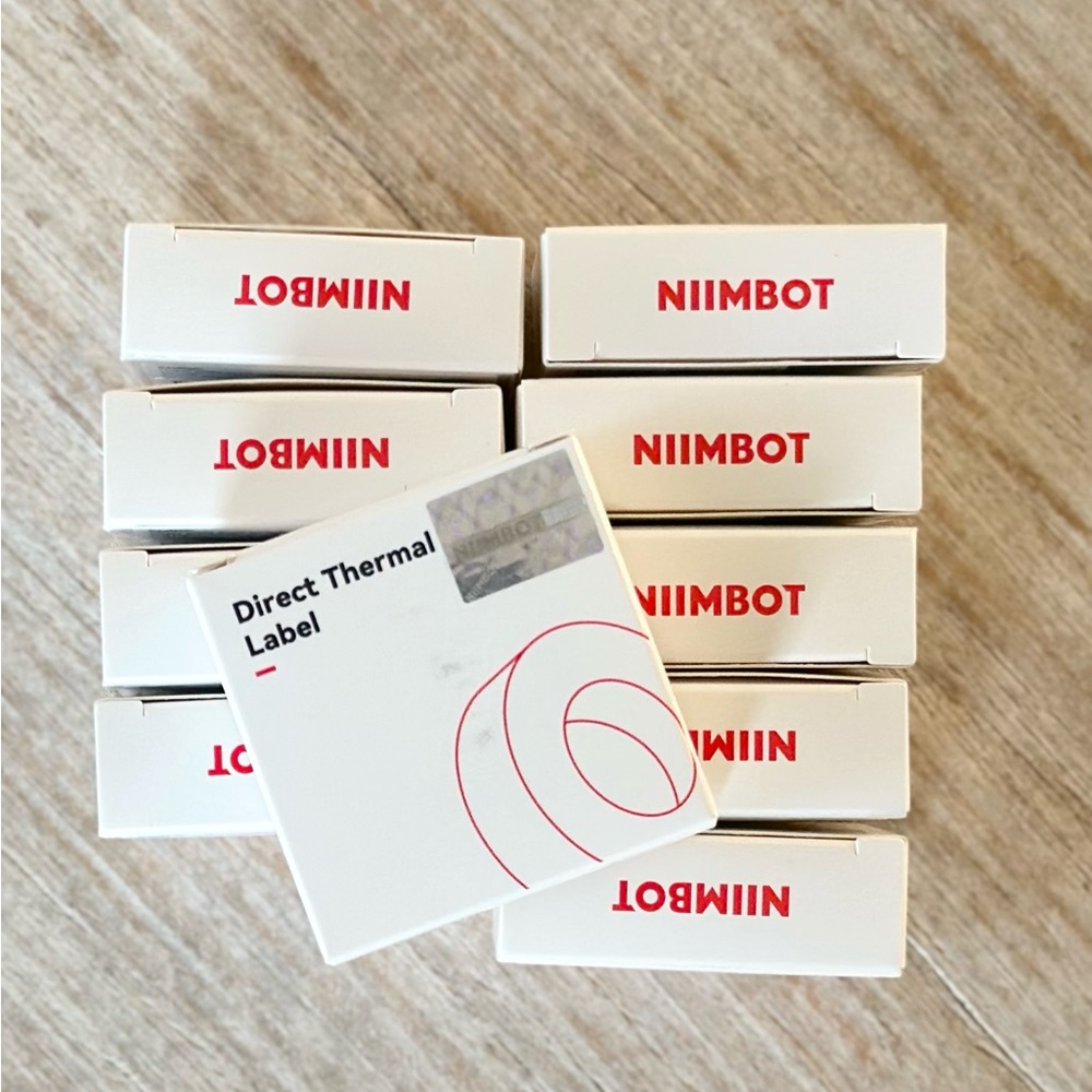 NIIMBOT THERMAL LABELS T12 75-95 Lot Of 10 Boxes 12x77mm